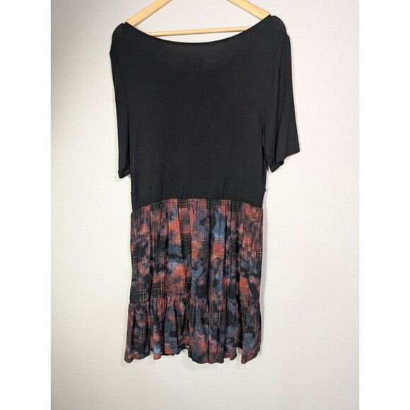 Torrid Women Super Soft Knits Short Sleeve Dress Size 1 XL Rayon Blend Black 120 - Picture 3 of 8